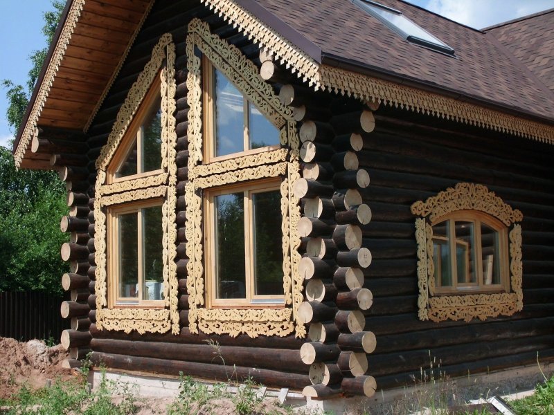 Наличники на окна в деревянном доме