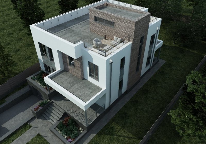 Дом с эксплуатируемой крышей