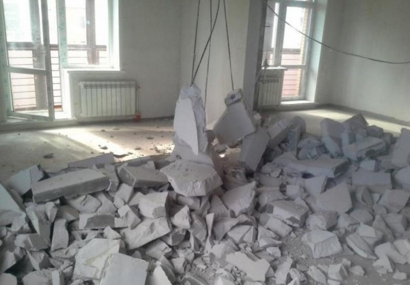 Демонтаж бетонных перегородок