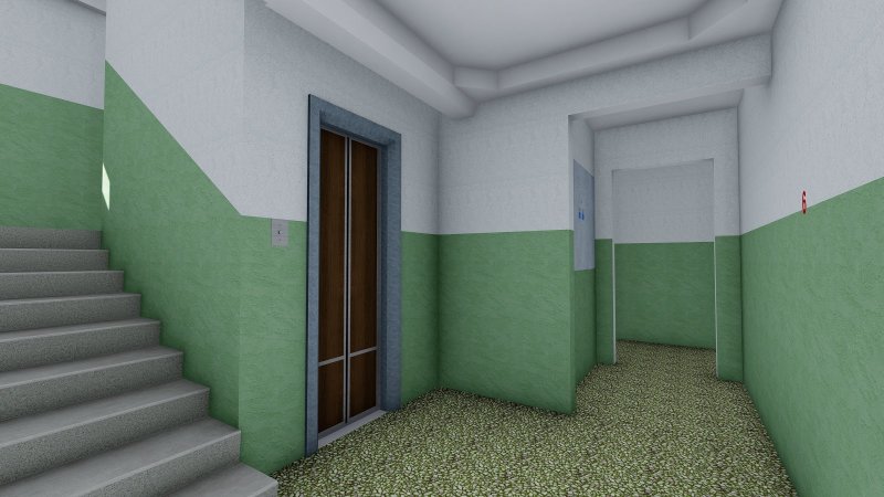Подъезд 3d модель