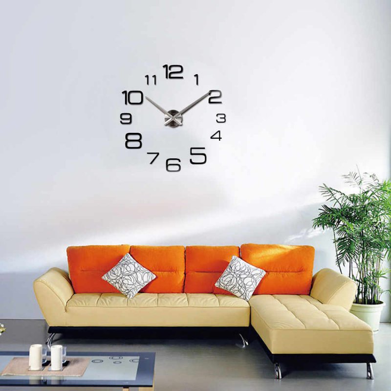 DIY Clock настенные 3d часы боль