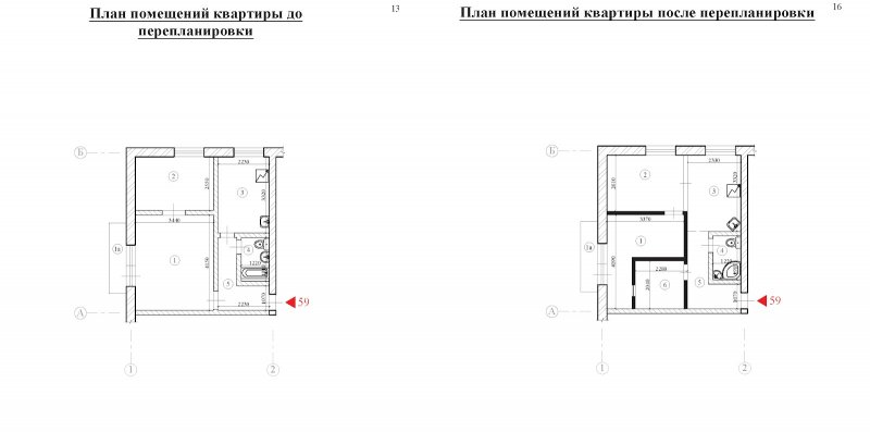Несущие стены в 2х комнатной хрущевке