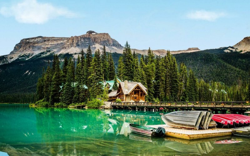 Emerald Lake и Yoho National Park