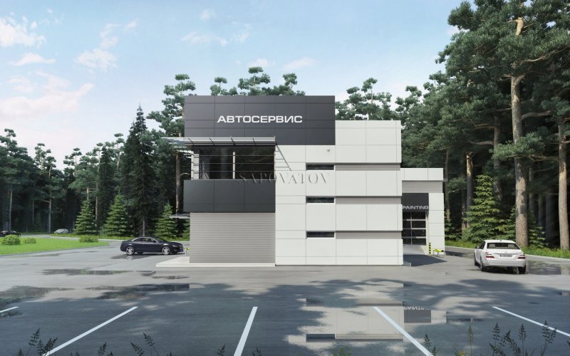 Современный проект автомойки