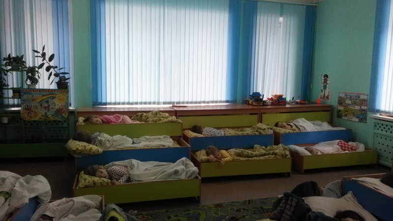 Кровати в детском саду расставляются