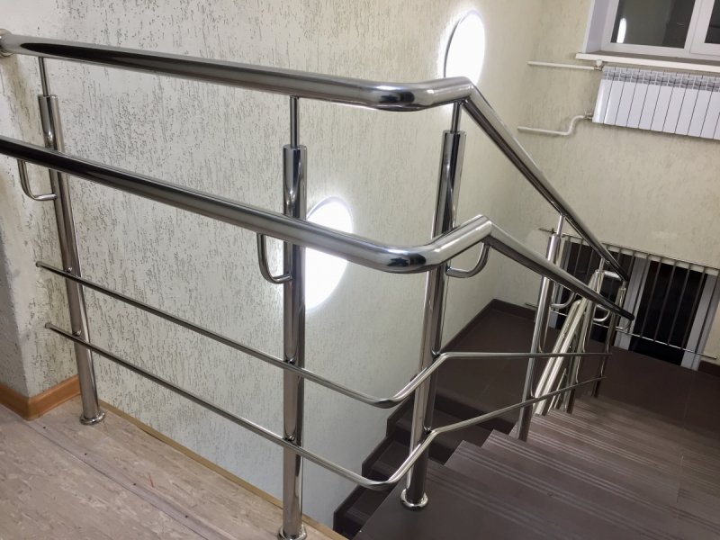 Лестничные ограждения из нержавейки