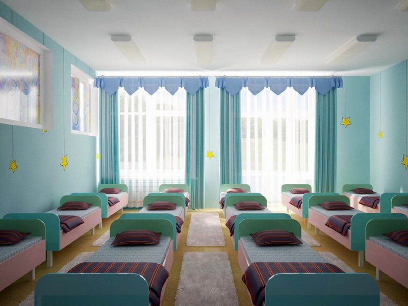 Спальня в детском саду