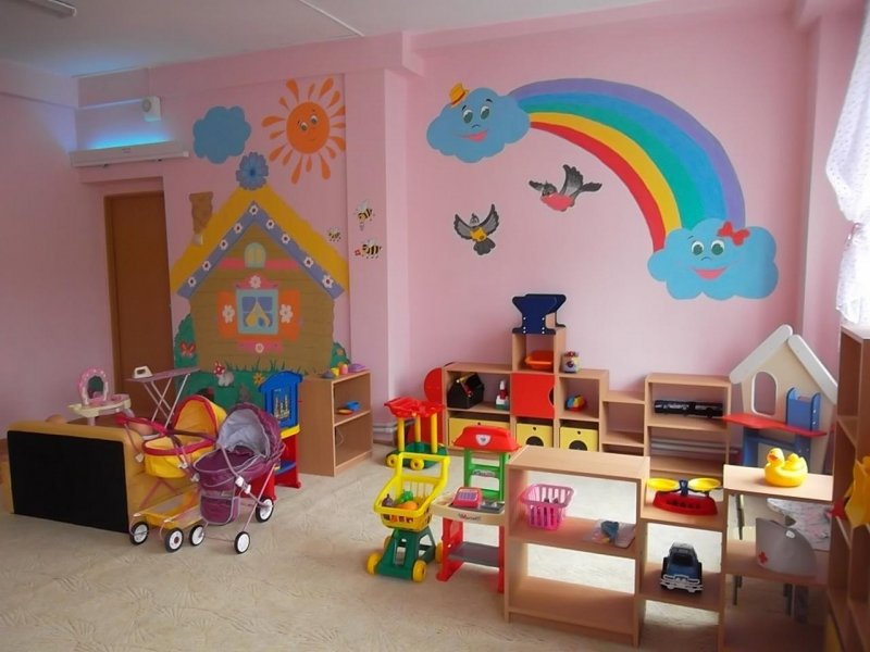 Стены в группе детского сада