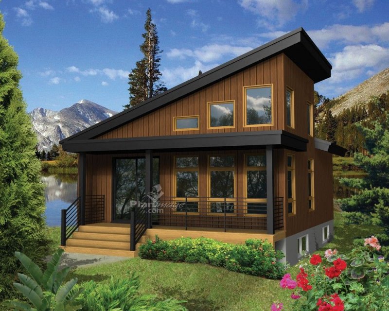Проект tiny House односкатный