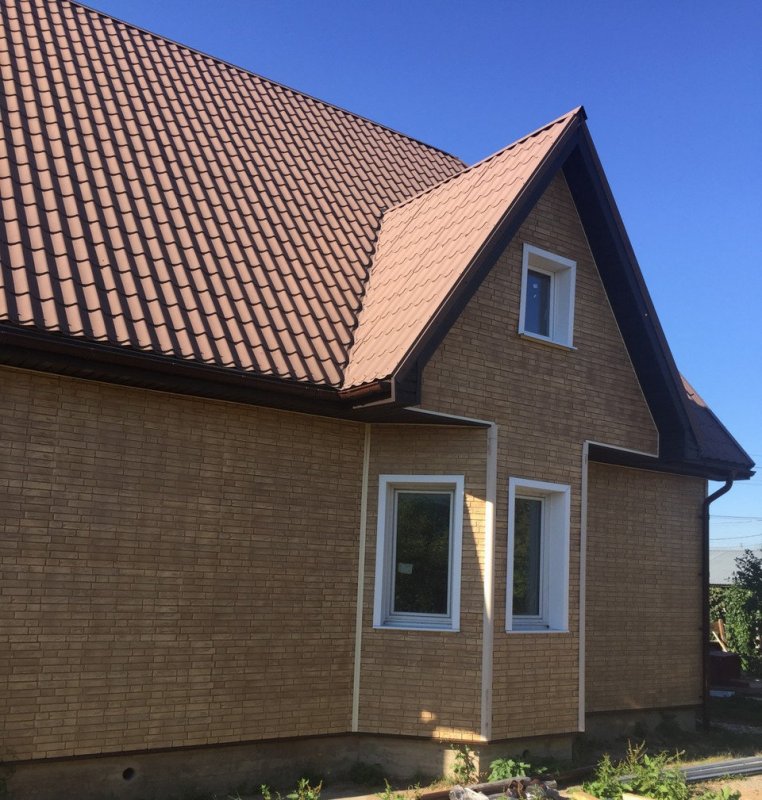 Панель фасадная Grand line я фасад Демидовский кирпич янтарь