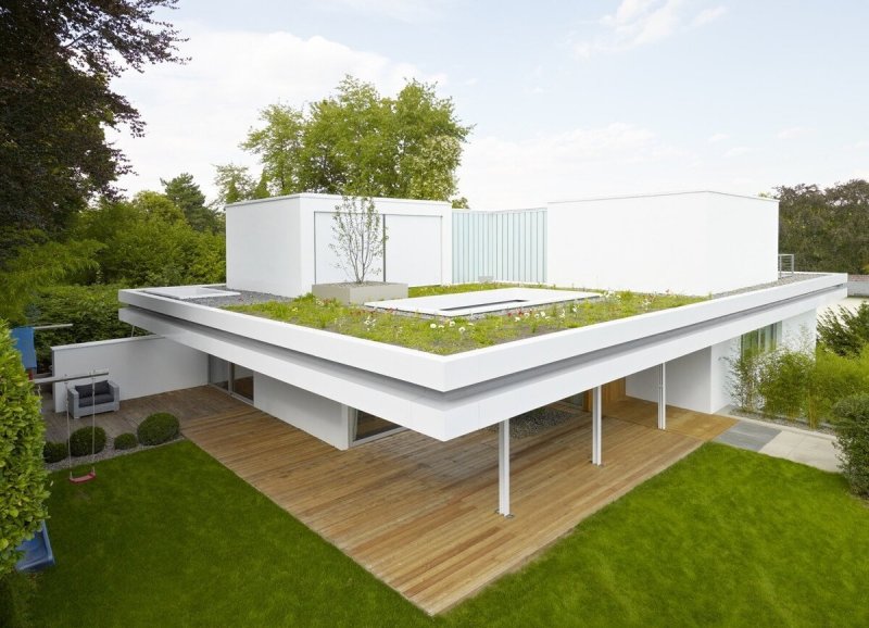 Эксплуатируемая плоская кровля Green Roof