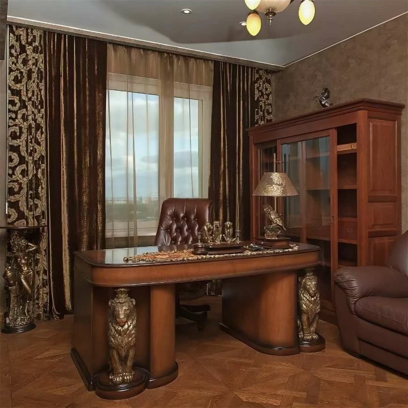 Интерьер кабинета в квартире