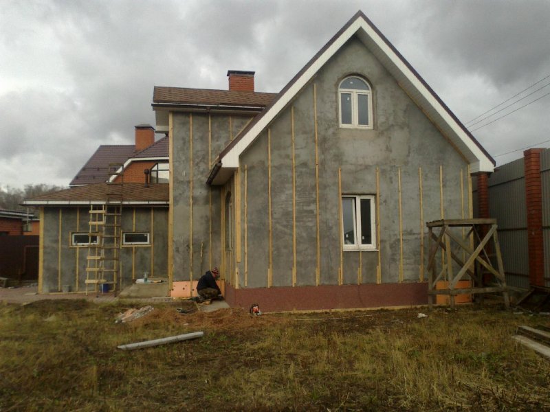 Отделка фасада ЦСП плитами