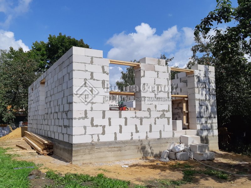 Дачные домики из газобетонных блоков