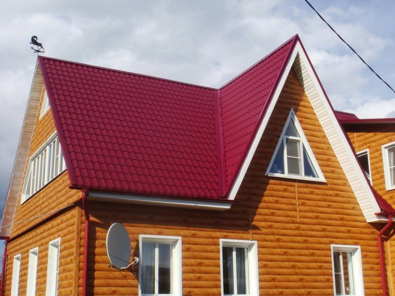 Металлический сайдинг бревно RAL 3005