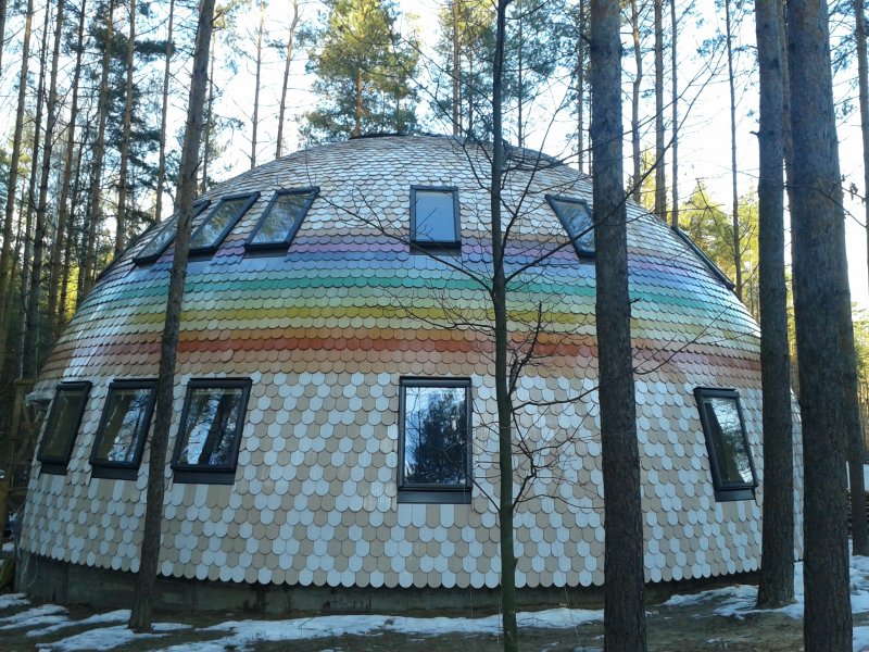 Купольный дом бревно