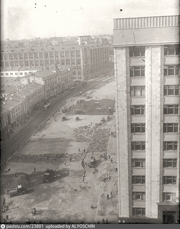 Тверская улица реконструкция 1930