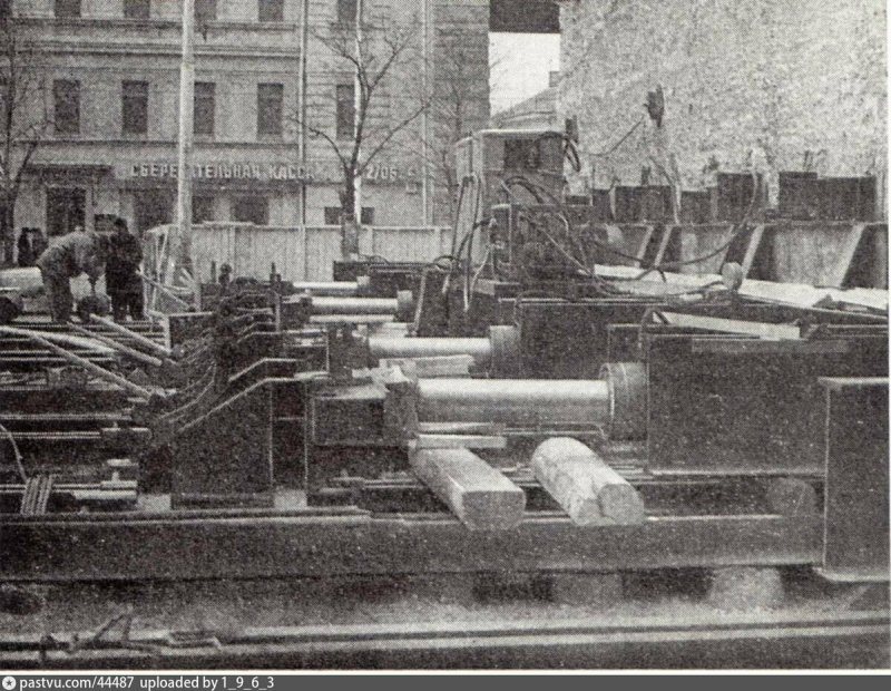 Перенос зданий в Москве на Тверской 1939