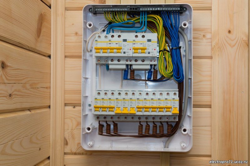 Расключение щита IEK