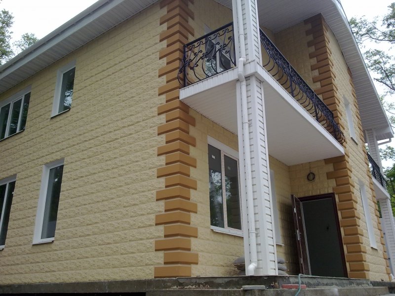 Одноэтажный дом из теплоблока