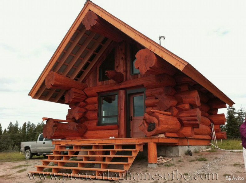 Дом из крупного бревна