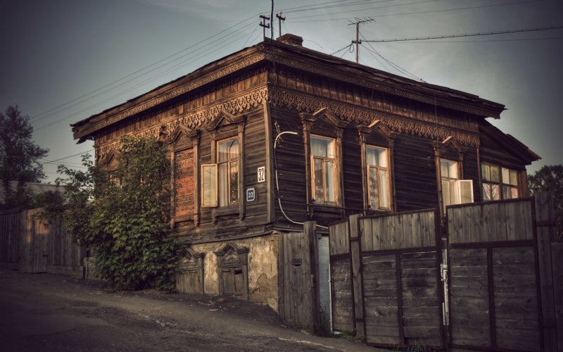 Иркутск улица Пискунова дома деревянные дома 1905 года