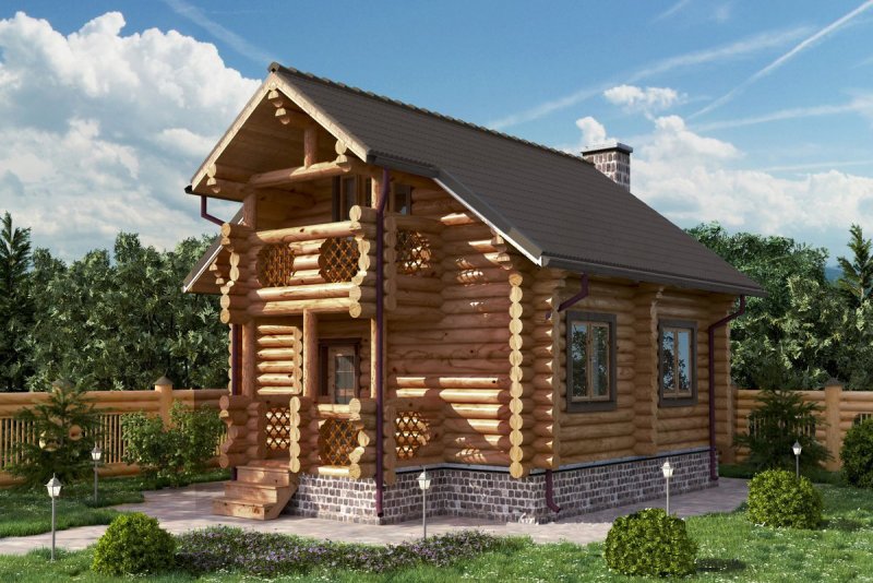 Дом из оццелендпованого бревна п