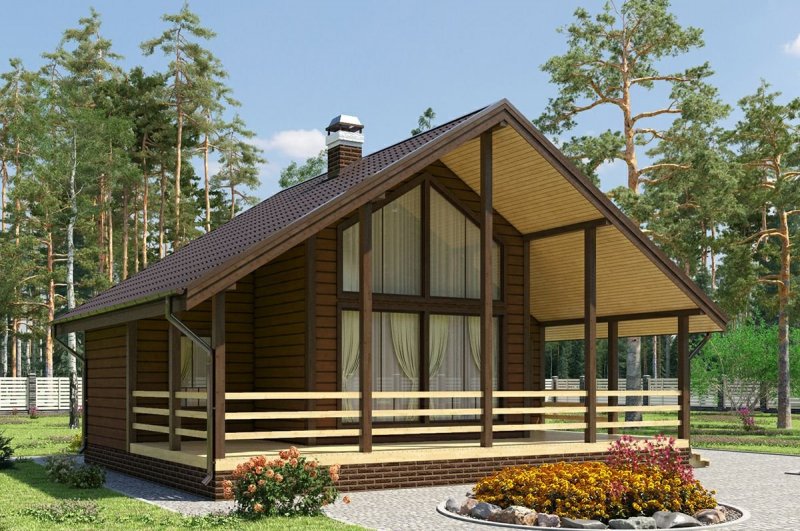 Загородный дом каркасный