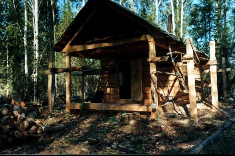 Лесная избушка в тайге