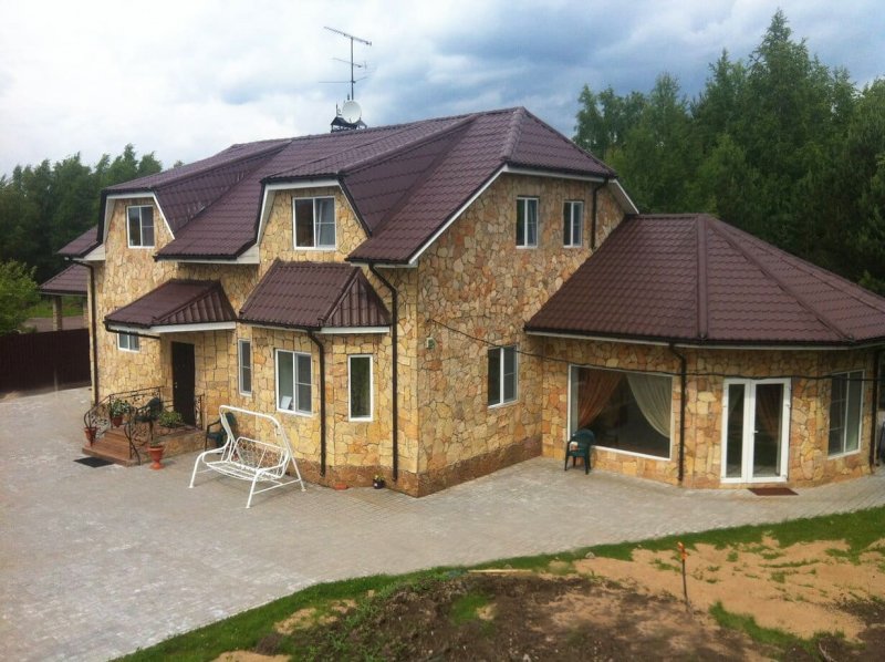 Фасады домов из газобетона