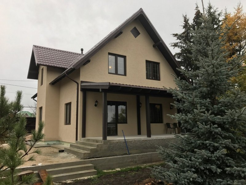 Внешняя отделка дома из газобетона