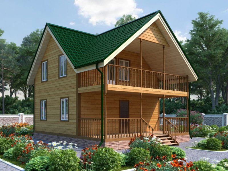 Каркасный дом 8 на 8