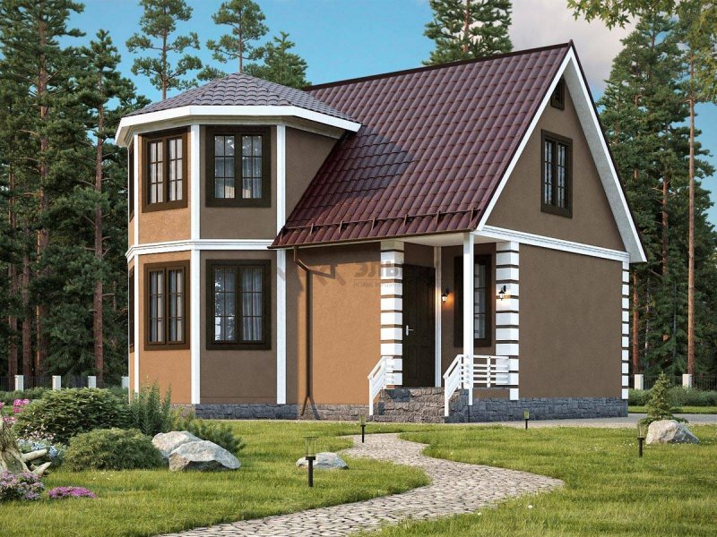 Дом из профилированного бруса 6х8
