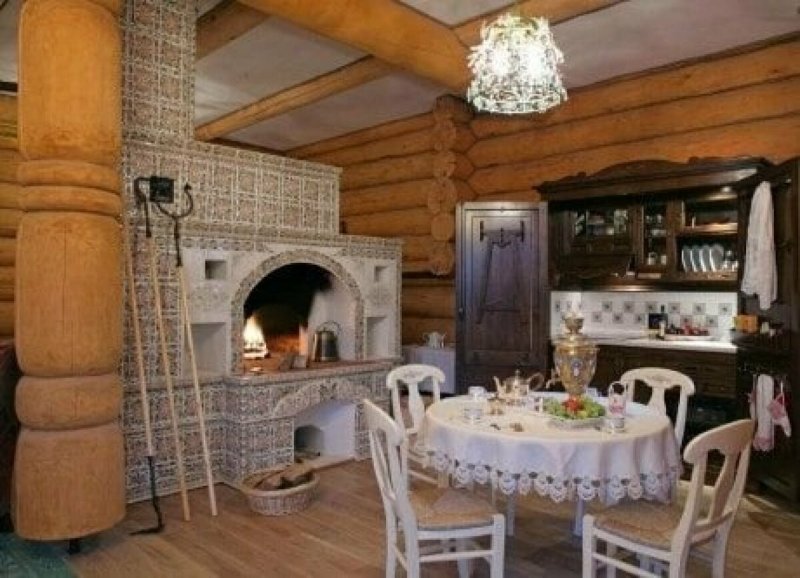 Кухня в русском деревенском стиле