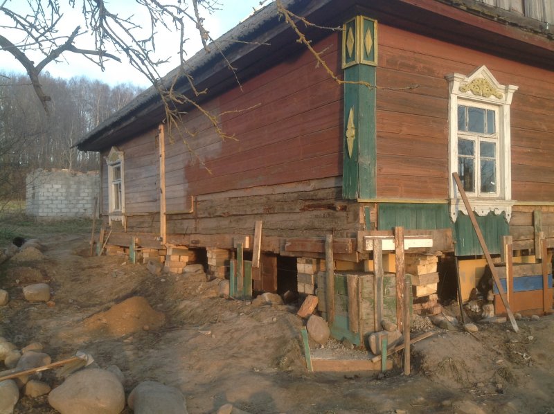 Старый деревянный дом реставрация