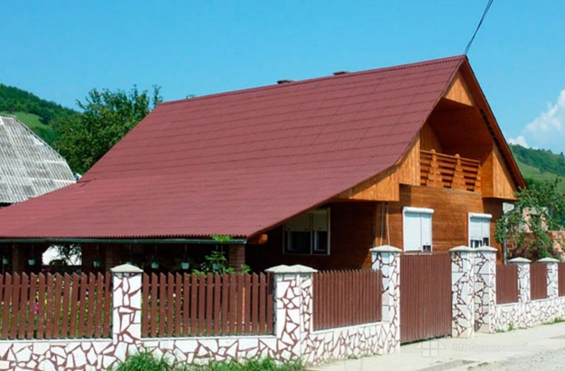 Навес из ондулина