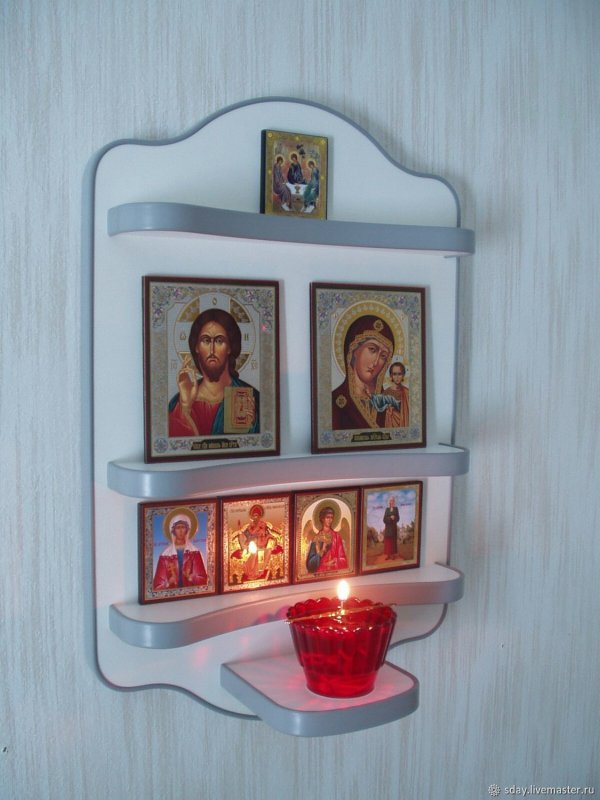 Полка для икон дип 500х330с