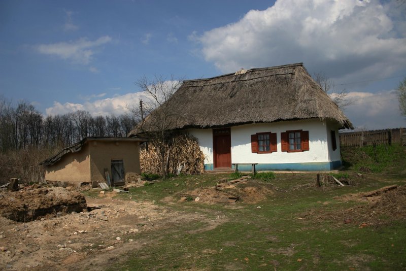 Хаты мазанки Украина
