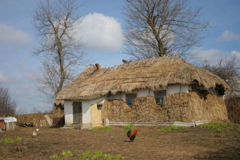Хаты мазанки Украина