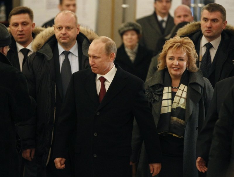 Путин с женой 2001
