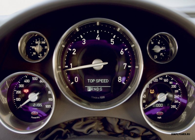 Приборная панель Bugatti Veyron