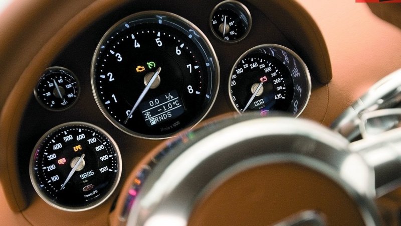 Bugatti Veyron спидометр