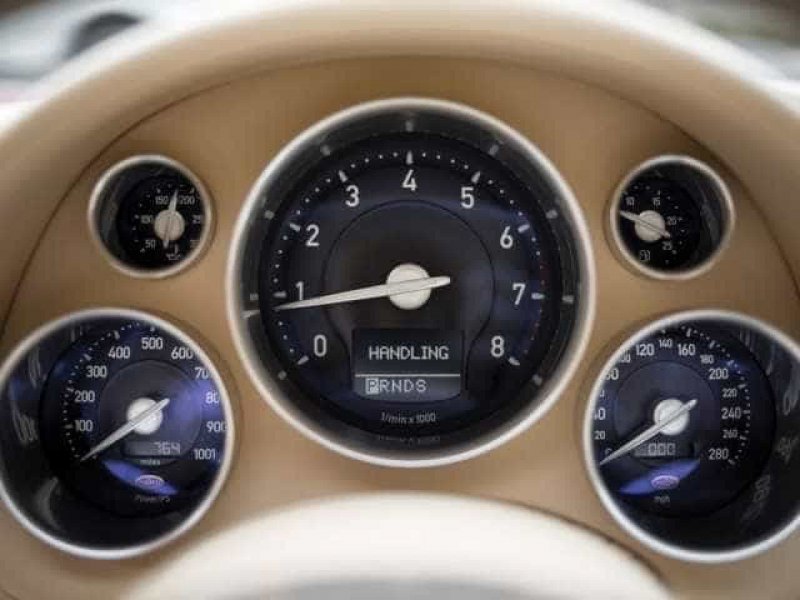 Bugatti Chiron спидометр