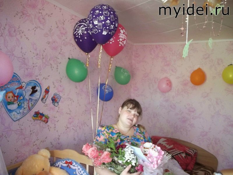 Украсить комнату на выписку из роддома для девочки своими руками фото