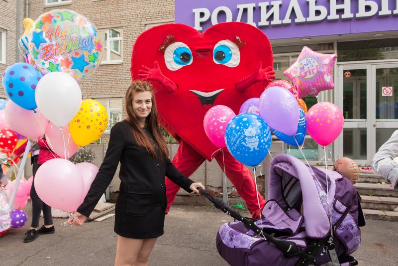 Фотосессия встреча с роддома