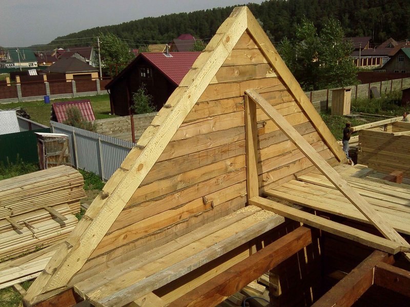 Фронтон из досок