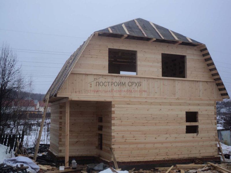 Каркас деревянного фронтона
