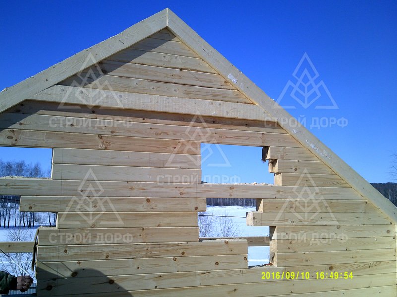 Фронтоны из профилированного бруса