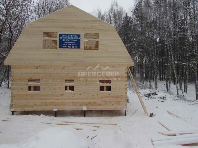 Отделка фронтона вагонкой