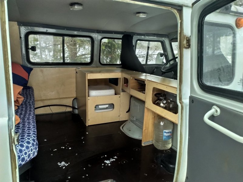 Автодом УАЗ Буханка планировка